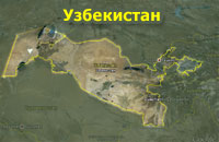 Узбекистан карта